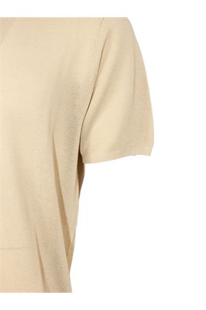 T-shirt in maglia misto cotone beige ROBERTO COLLINA | 261MYA1612104